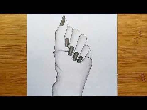 Hands drawing for beginners with pencil sketch//Step by step -   15 beauty Drawings for teens ideas