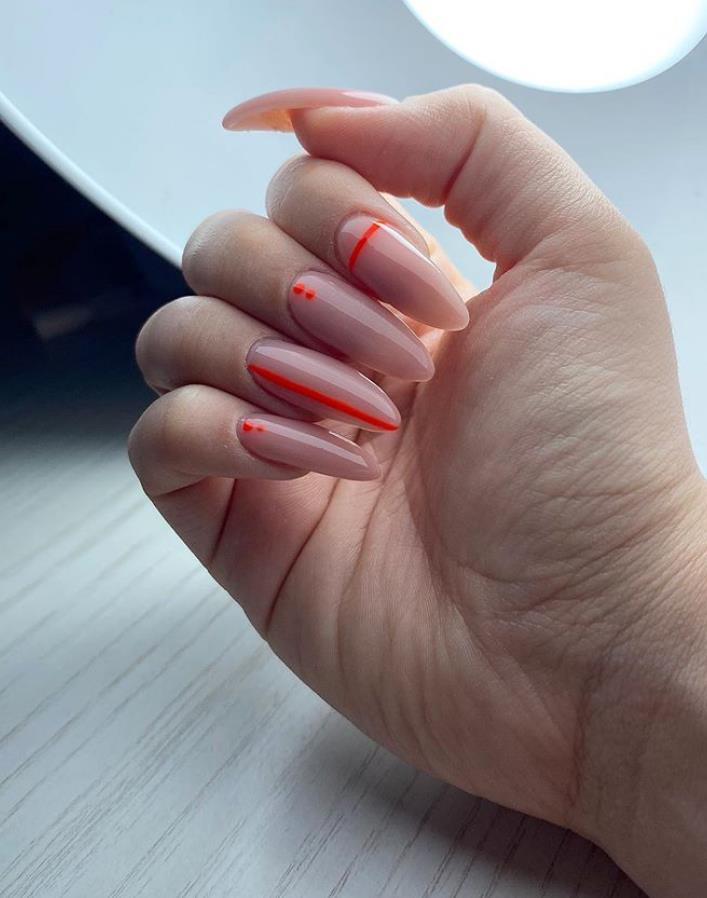 Can Grab People's Eyeballs And Beautiful, Besides Orange Almond Nails Who Else ? - Keep creating beauty and warm home, Find more happiness in daily life -   15 beauty Nails almond ideas