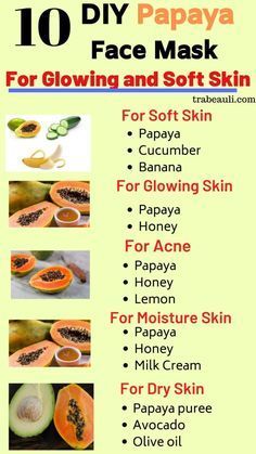 13 Effective DIY Papaya Face Mask For Glowing Skin At Home | Trabeauli -   17 beauty Skin mask ideas