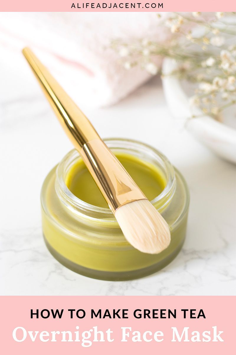 DIY Green Tea Overnight Face Mask for Glowing Skin -   17 beauty Skin mask ideas