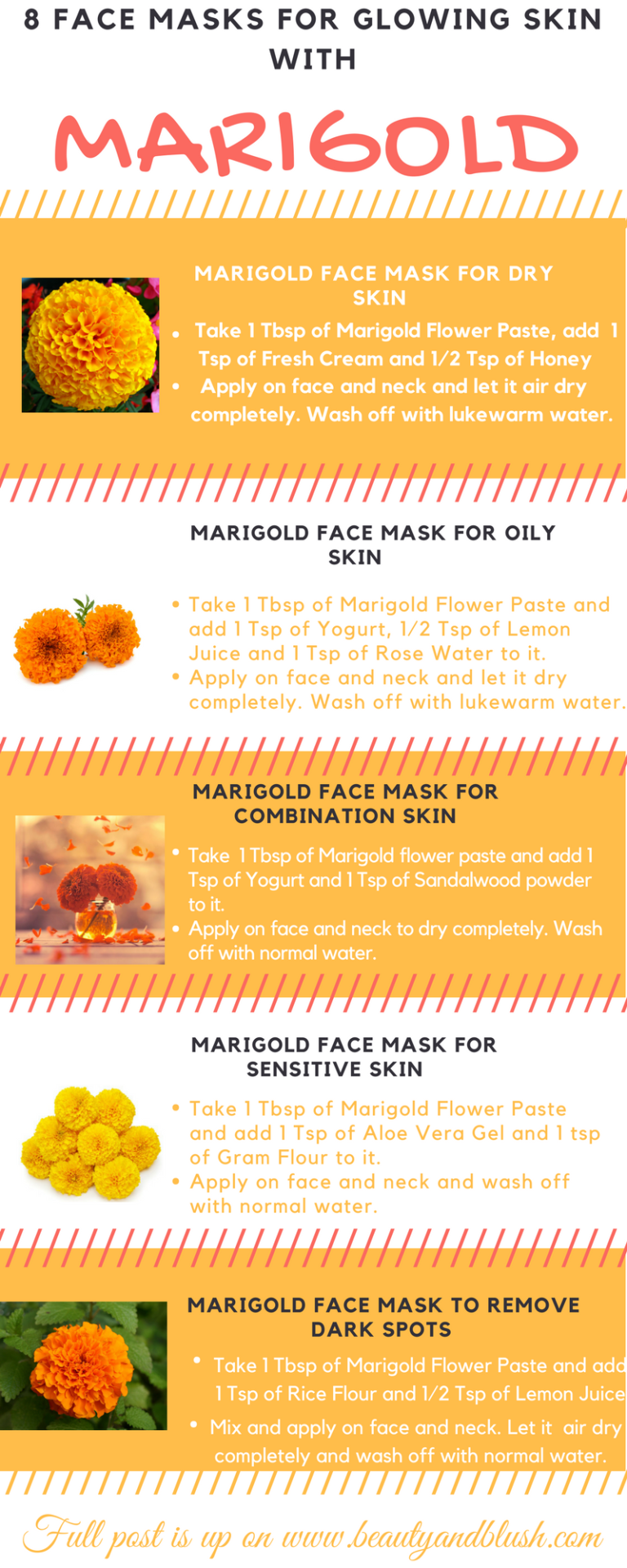 8 Marigold Face Masks for Glowing and Beautiful Skin - Beauty and Blush -   17 beauty Skin mask ideas