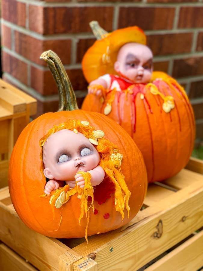 Carve Some Creepy-Looking Pumpkins -   17 creative and easy for pumkin carving ideas