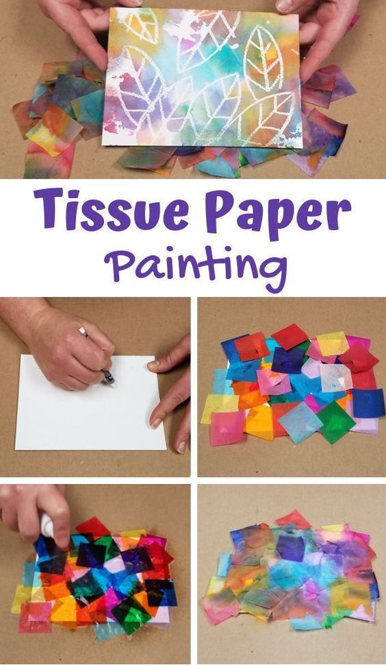 Tissue Paper Painting - Bleeding Color Art Activity - S&S Blog -   17 diy Art crafts ideas