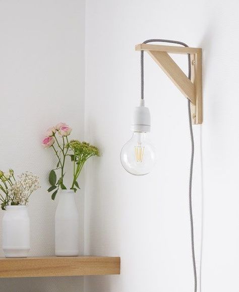 Zelf lamp maken; diy tips en inspiratie om zelf een lamp te maken -   17 diy Interieur hout ideas