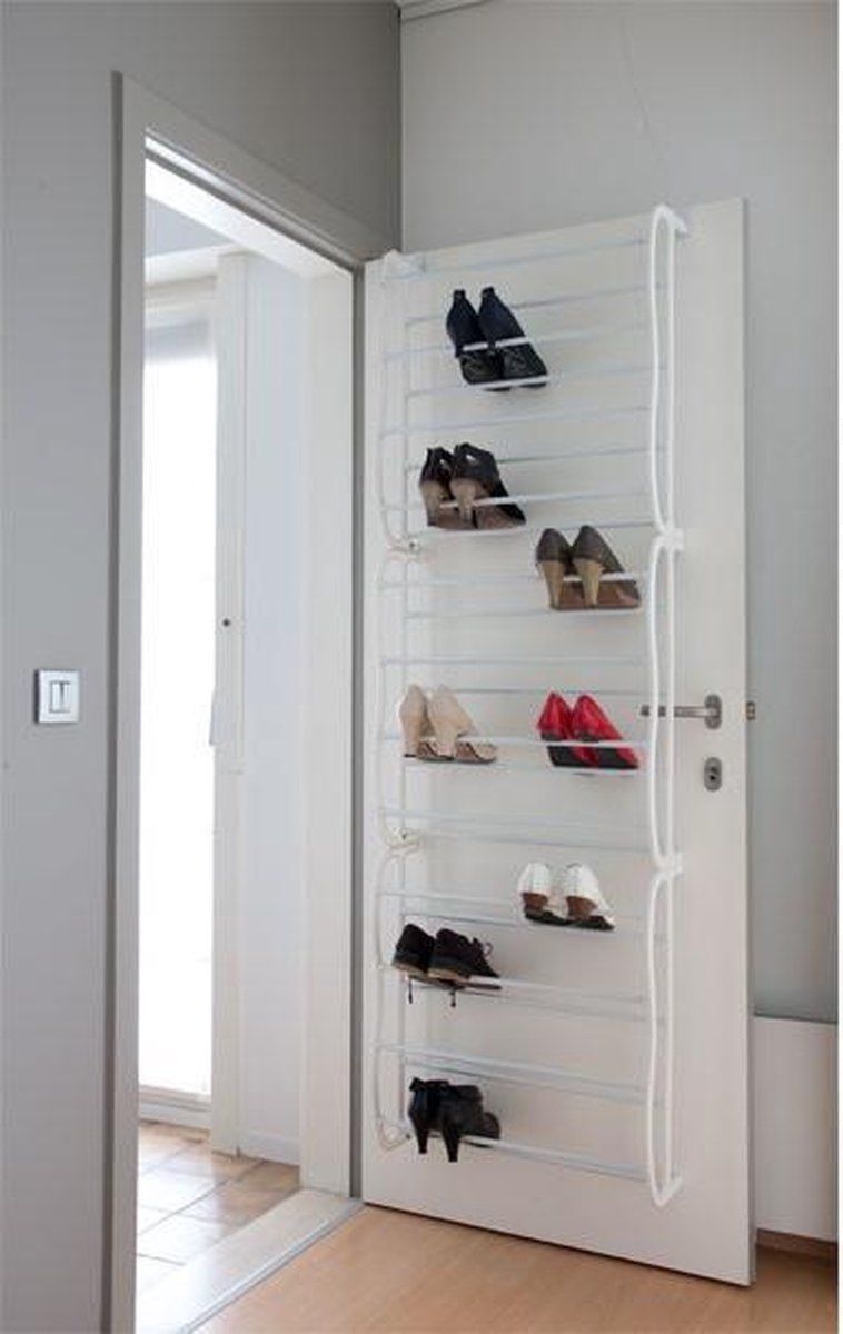 Casibel  Schoenenrek - Wit - Voor stompe deuren -   17 diy Interieur schoenen ideas