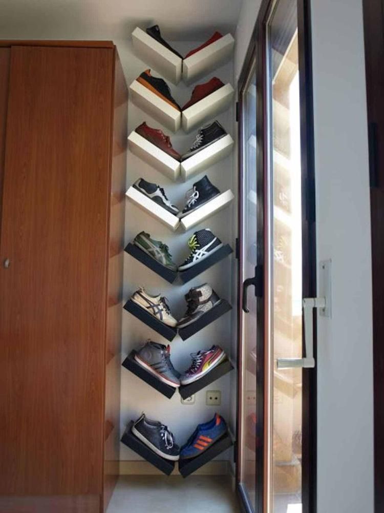 Creatieve opbergplaats voor schoenen -   17 diy Interieur schoenen ideas