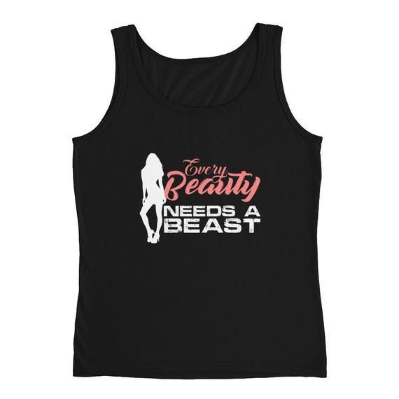 Every Beauty Needs a Beast - Funny Fitness Couples Tank Top for Women -   17 fitness Couples with baby ideas