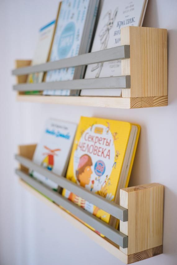 Set of 3 bookshelf, Children's Book Wall Shelf, Wall Shelf, Floating Shelf, Shelf for Kids, Kids Book Rack -   18 diy Bookshelf hanging ideas