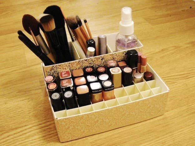 14 Incredibly Simple Ways To Organize Your Makeup -   18 diy Box makeup ideas