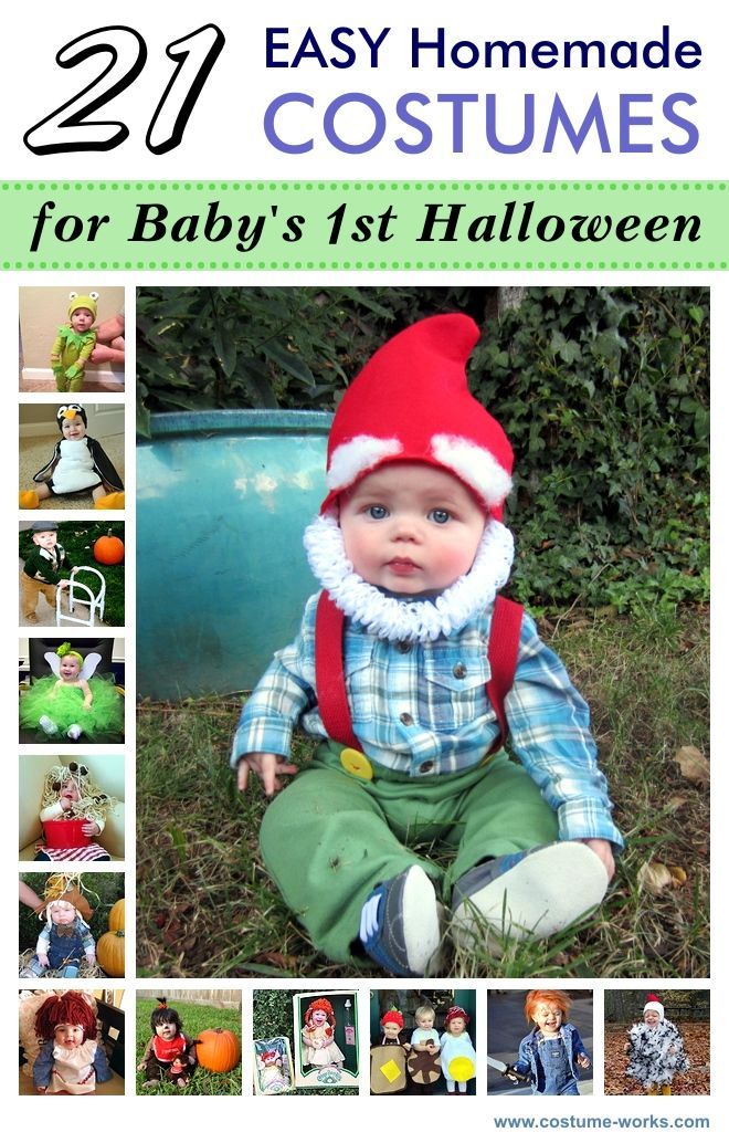 21 Easy Homemade Costumes for Baby's First Halloween -   18 diy Halloween Costumes for babies ideas