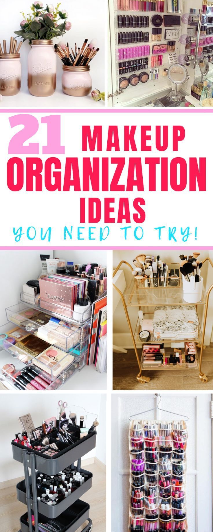 21 Creative Makeup Organization Ideas to Declutter Your Space -   18 diy Room organizers ideas