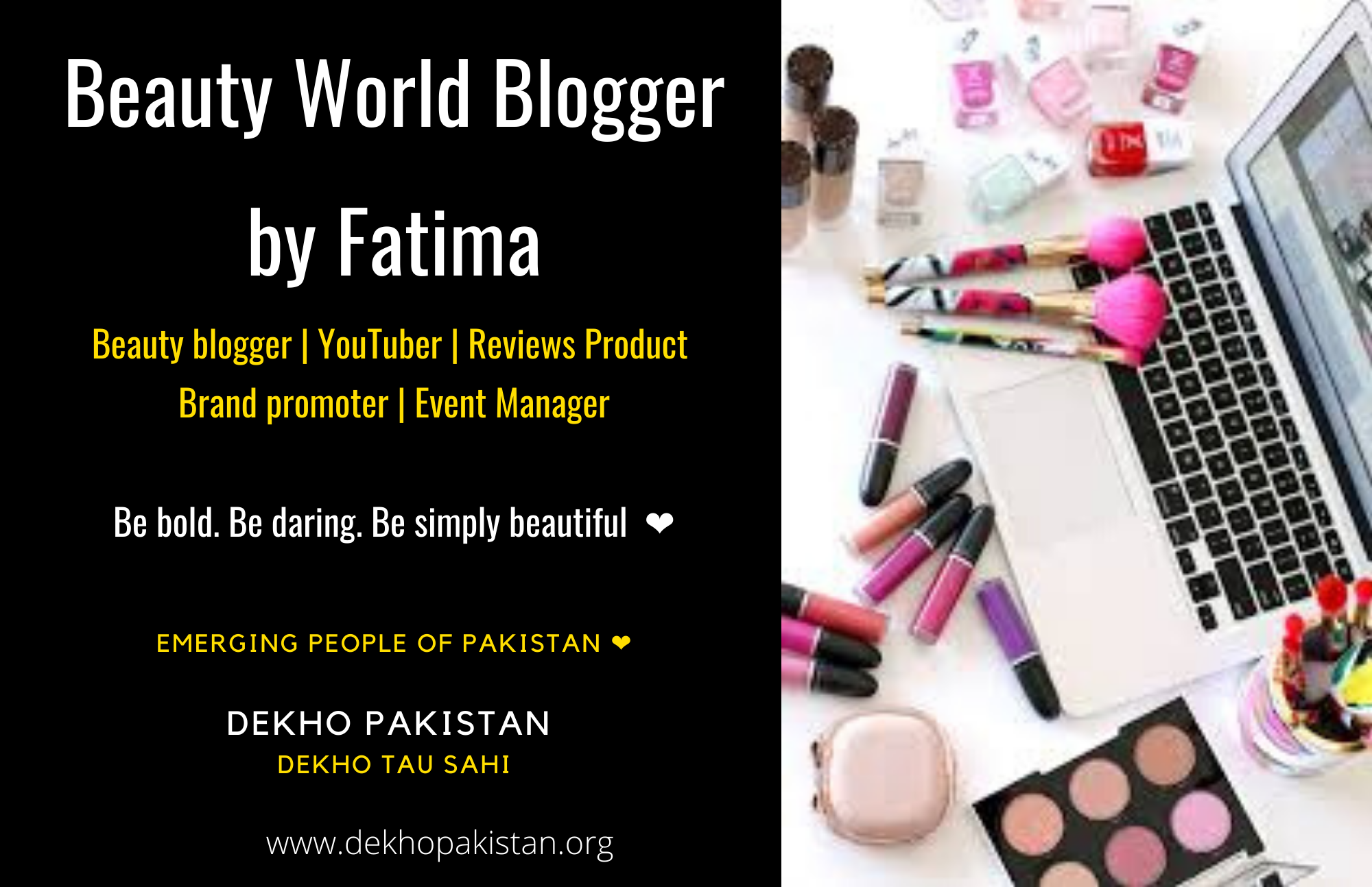 Beauty World Blogger by Fatima - Dekho Pakistan -   19 beauty Blogger names ideas