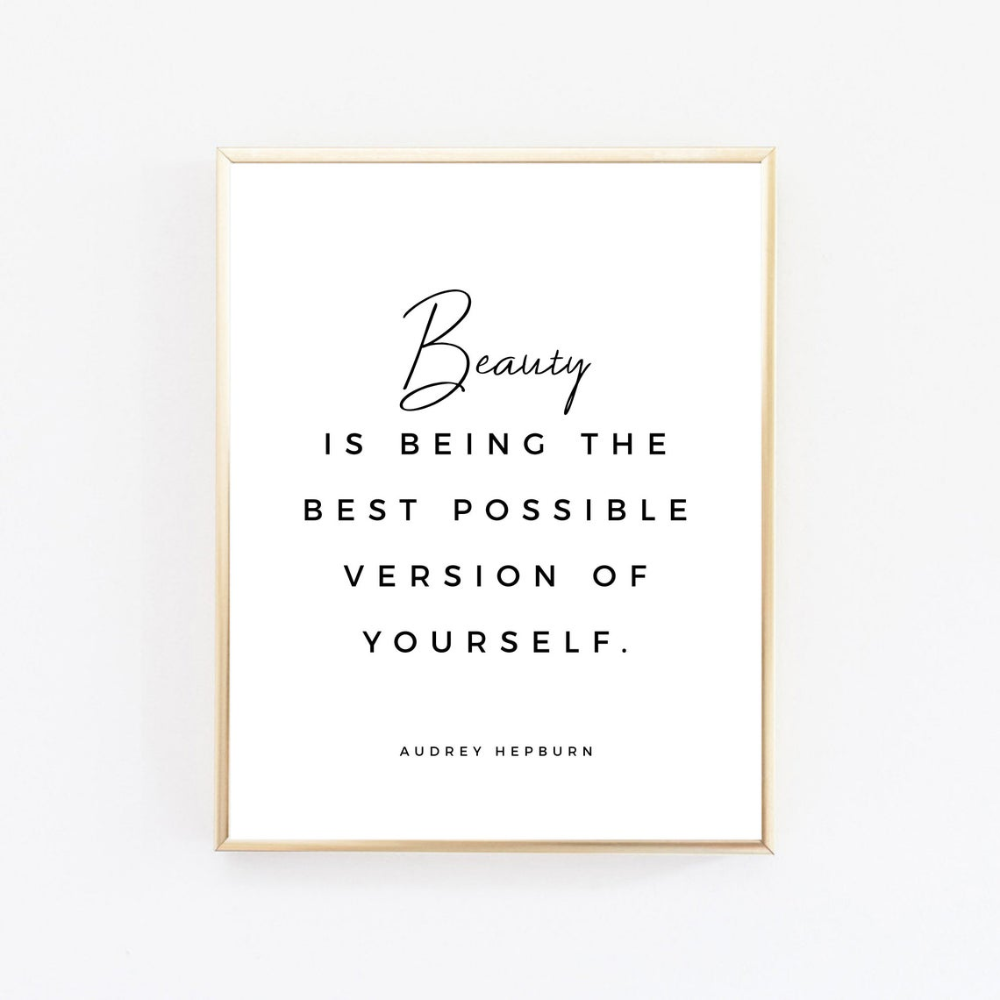 Audrey Hepburn Quote Print, Beauty Is Being, Inspirational Quote, Quote Wall Art,Motivational Quote, -   19 beauty Quotes audrey hepburn ideas
