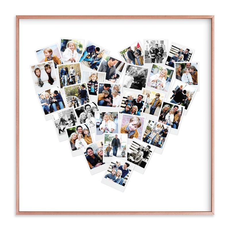 Heart Snapshot Mix Photo Art Custom Photo Art Print -   19 diy Box photo ideas