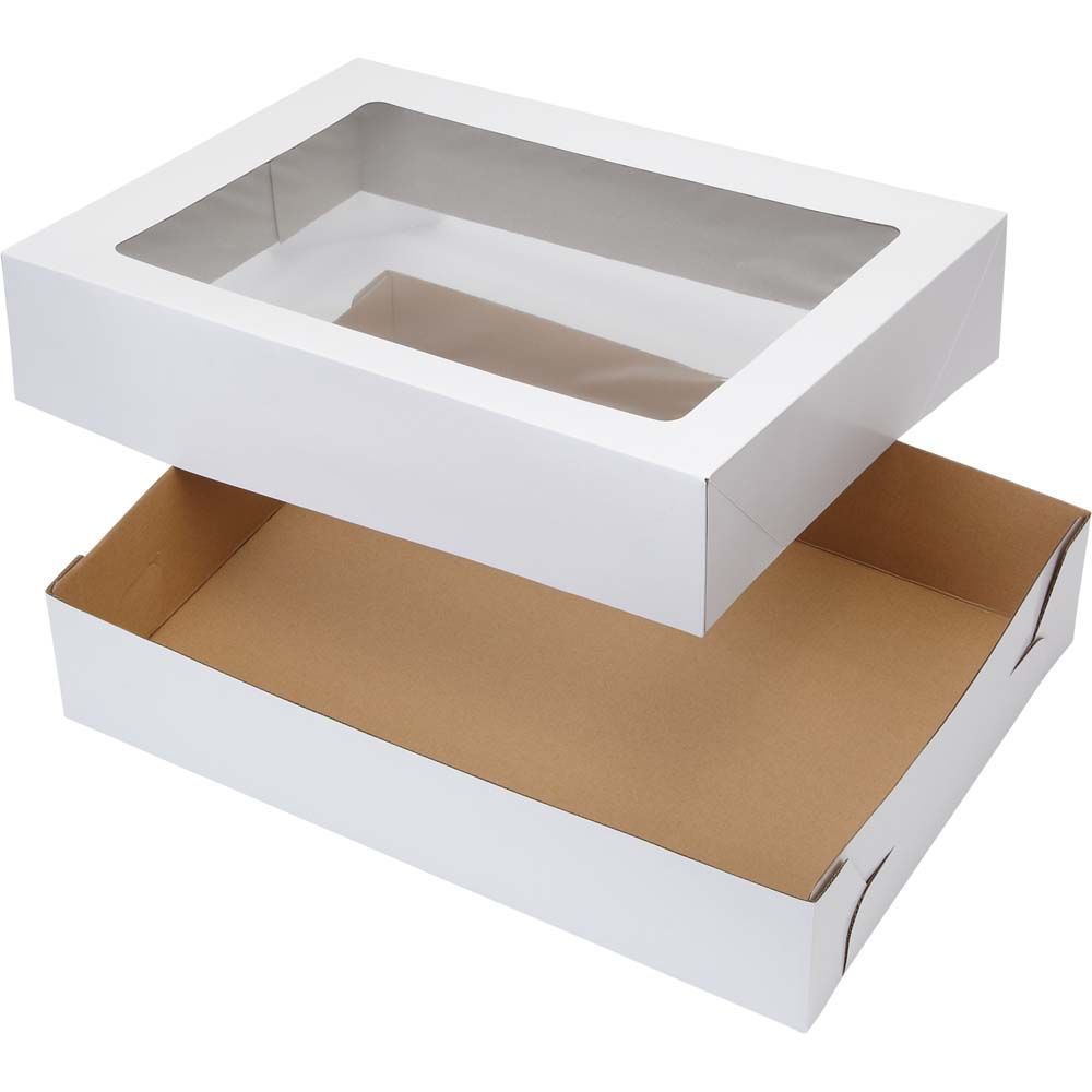 19 x 14-Inch White Cake Boxes with Windows, 2-Count -   19 diy Box photo ideas
