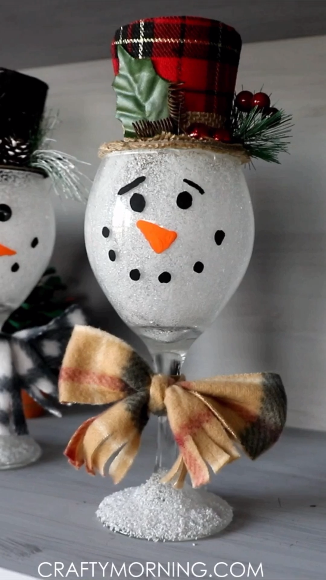 Wine Glass Snowmen -   19 diy Christmas projects ideas