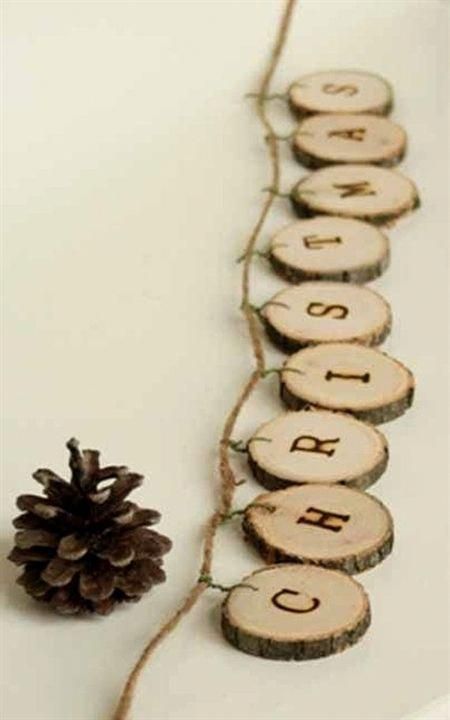 Basswood Coaster Ornaments (Set of 8) -   19 diy Christmas projects ideas