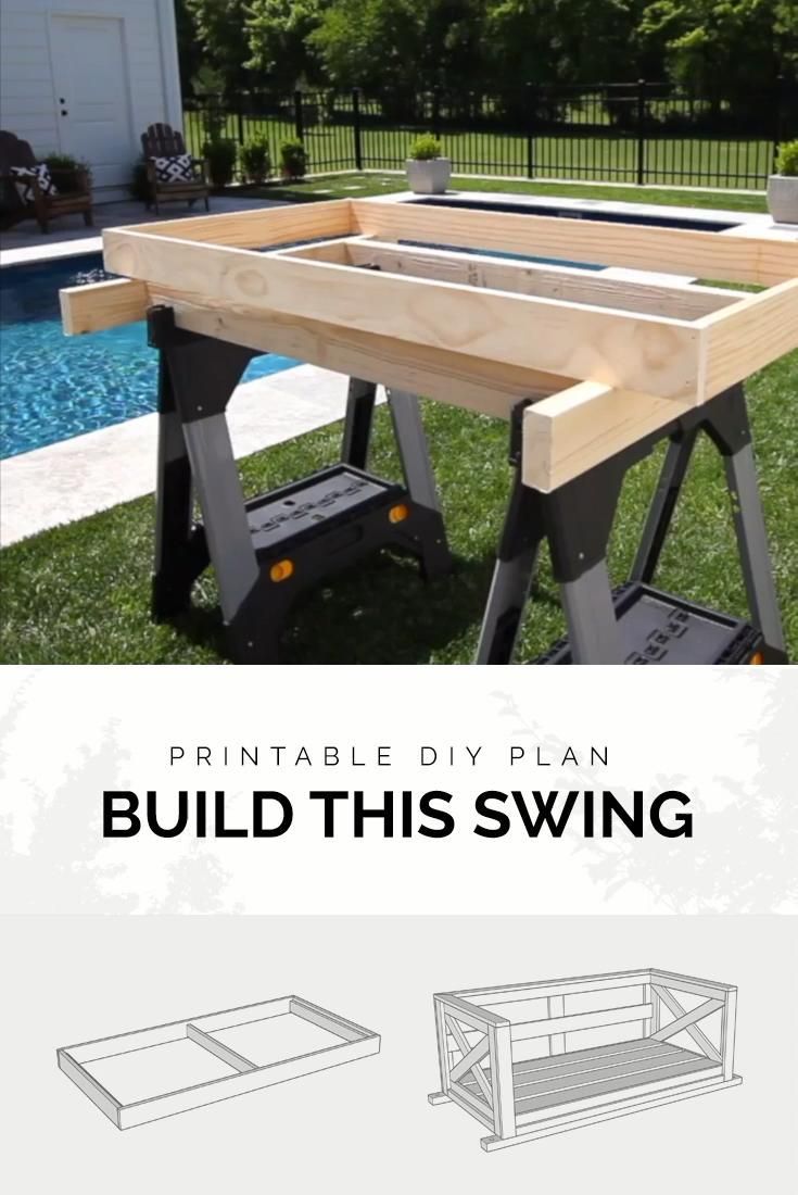 DIY Crib Mattress Swing - Printable Plan -   19 diy Easy outdoor ideas