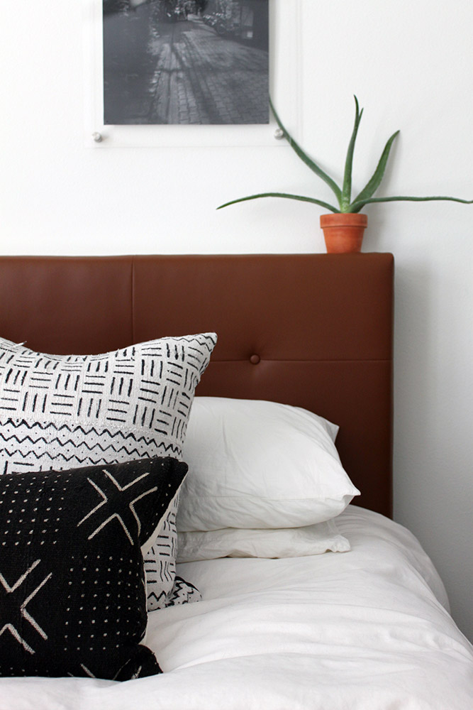 West Elm Inspired DIY Leather Tufted Headboard | And Then We Tried -   19 diy Headboard leather ideas