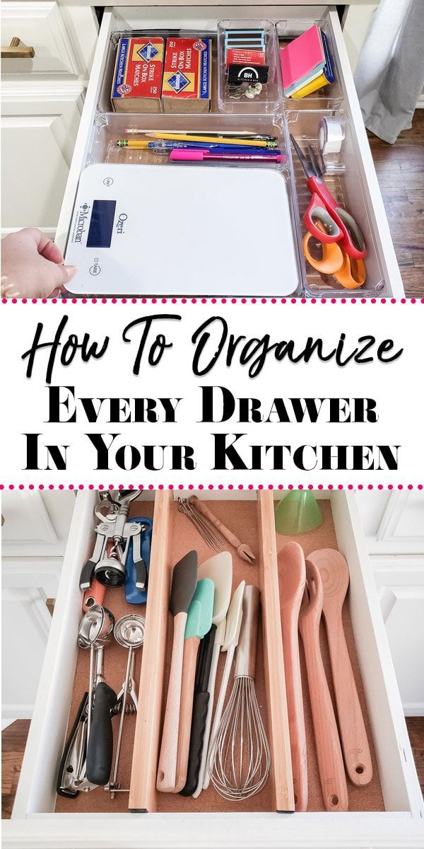 How to Organize Kitchen Drawers -   19 diy Kitchen tools ideas
