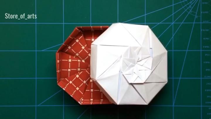 Octagonal Origami Box -   19 diy Paper diamond ideas