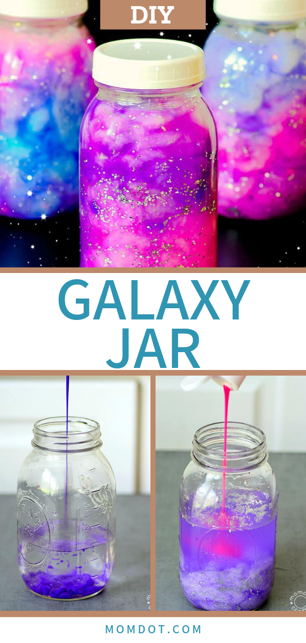 Galaxy Jar -   19 diy Projects for kids ideas