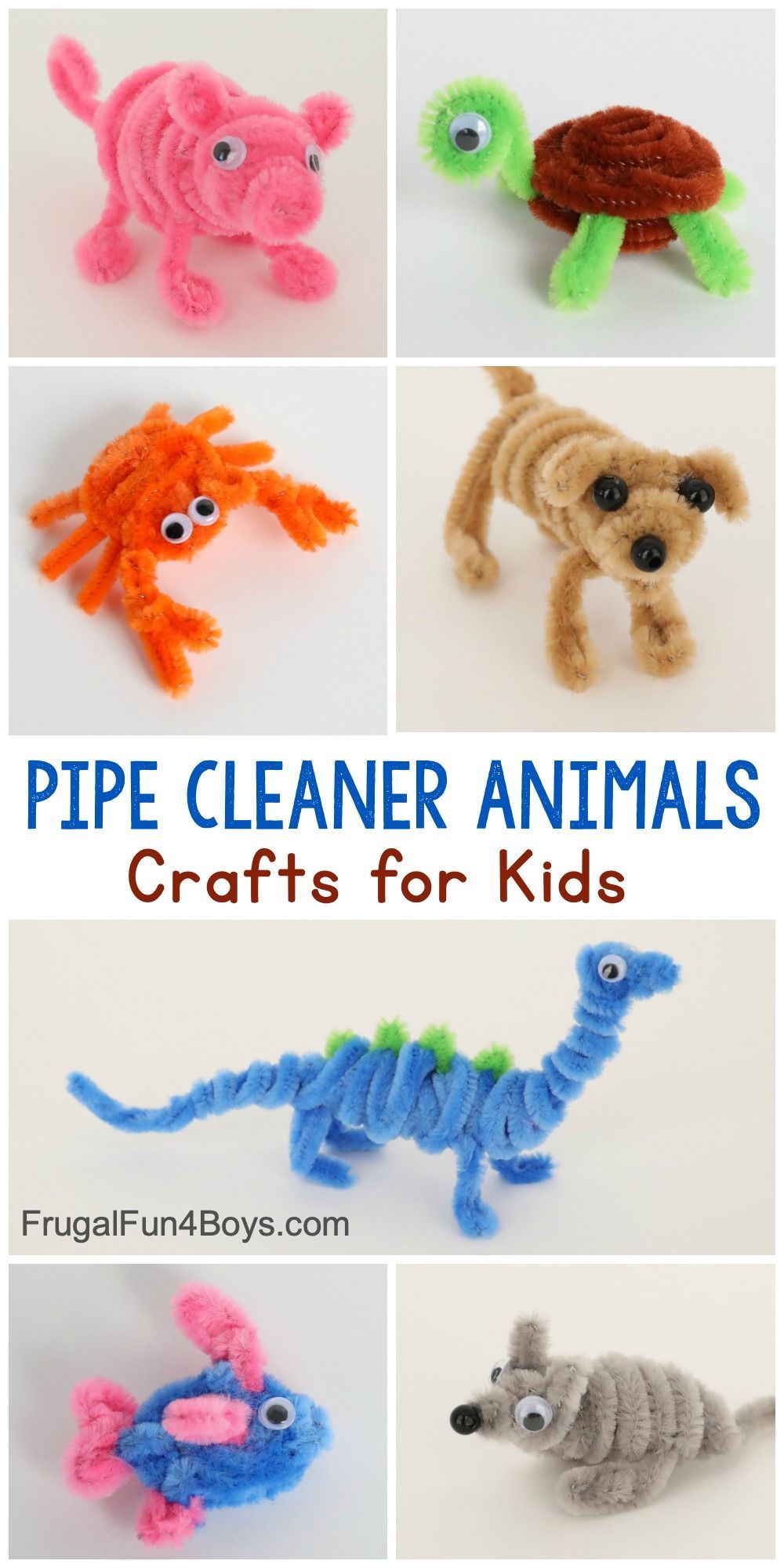 Adorable Pipe Cleaner Animals Craft for Kids - Frugal Fun For Boys and Girls -   19 diy Projects for kids ideas