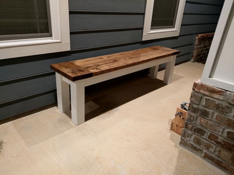 Rustic Bench DIY Home Decor Project - Scrappy Geek -   19 diy Wood bench ideas