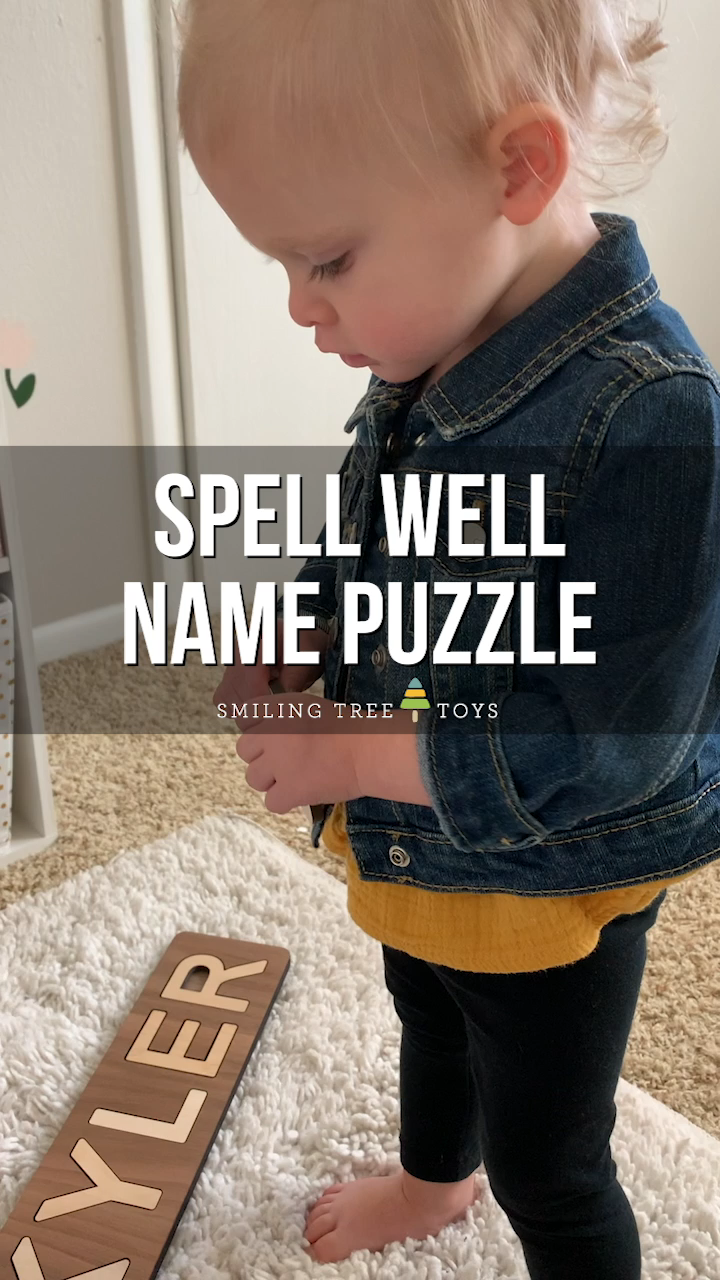 Spell Well Name Puzzle -   19 diy Wood kids ideas