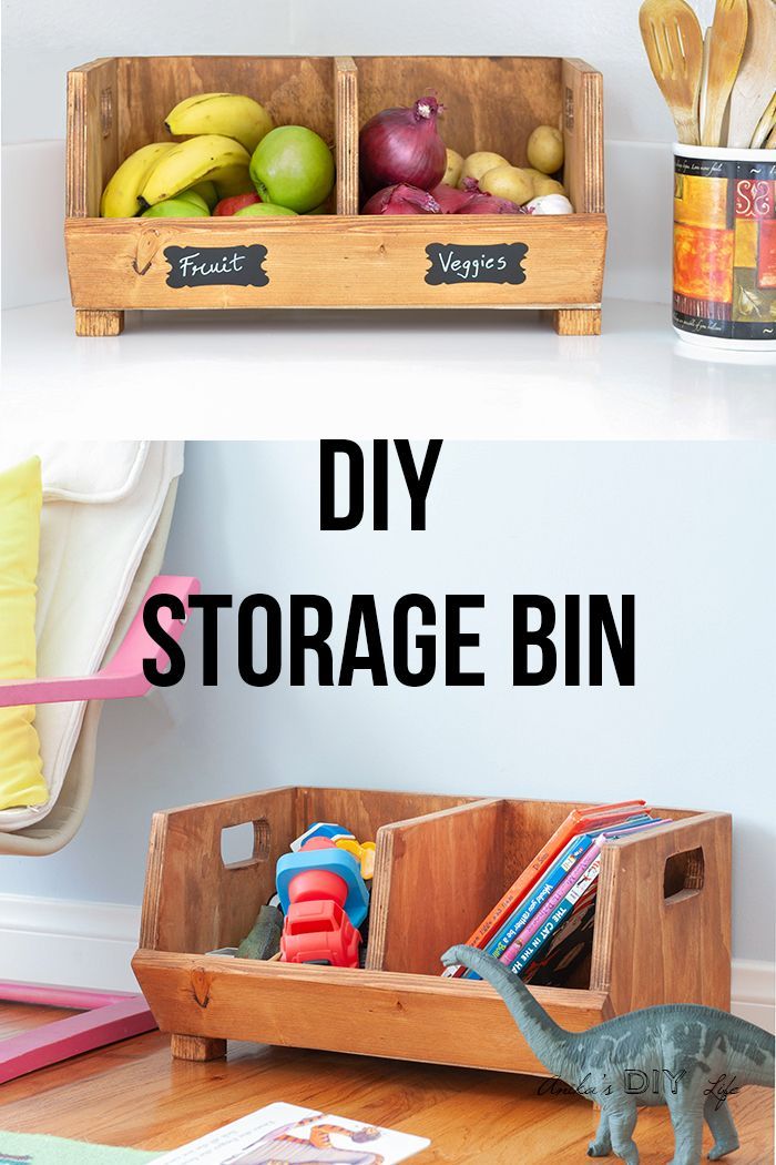 DIY Storage Bin using Scrap Wood -   19 diy Wood kids ideas