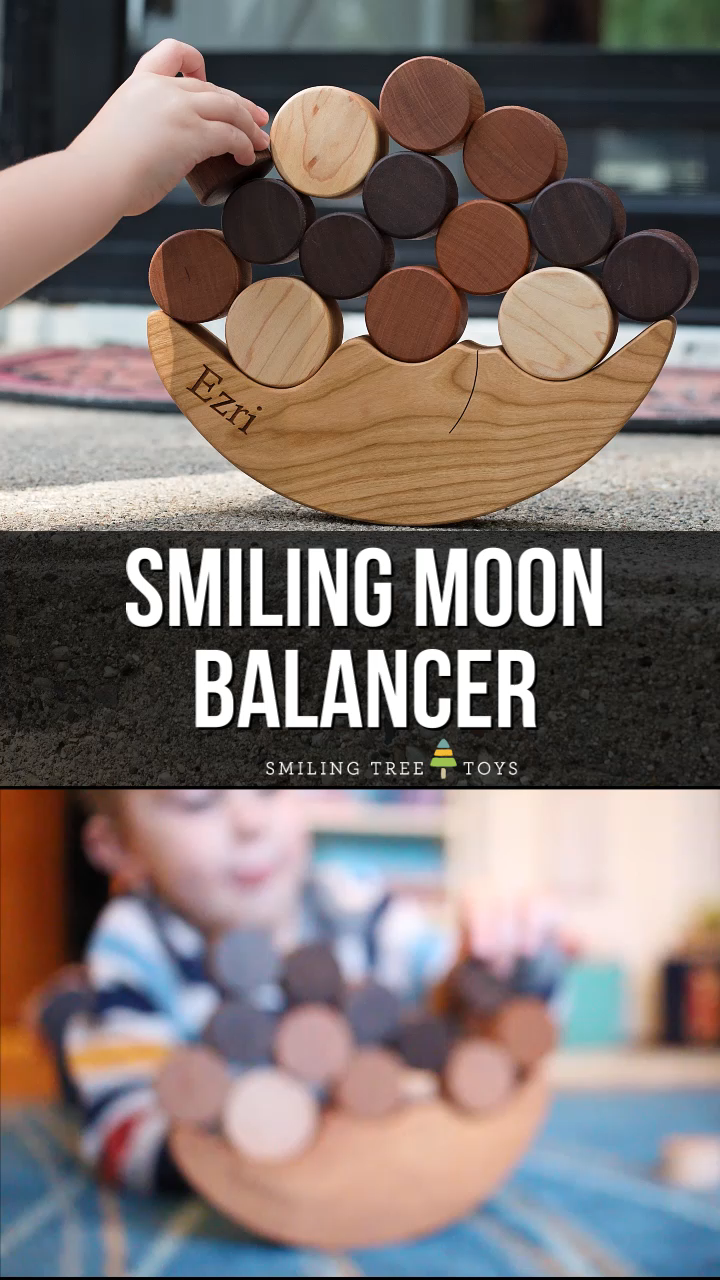 Smiling Moon Balancer -   19 diy Wood kids ideas
