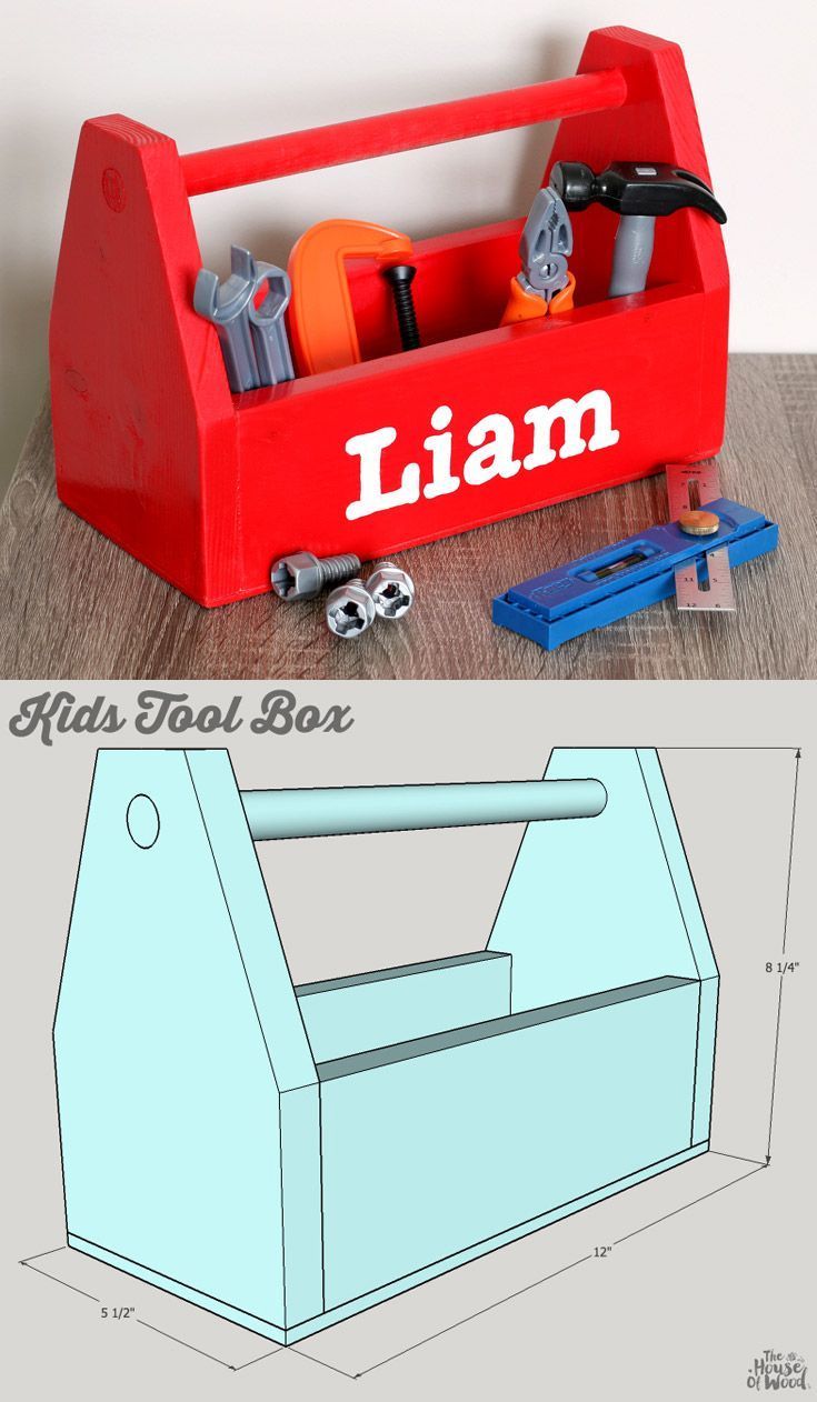 DIY Kids Tool Box -   19 diy Wood kids ideas