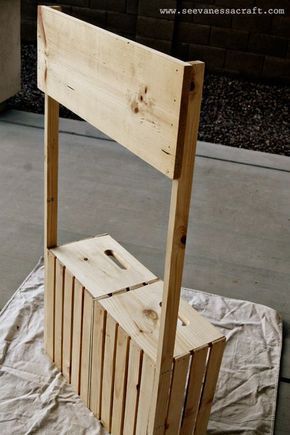 (diy tutorial) crate lemonade stand for kids - See Vanessa Craft -   19 diy Wood kids ideas
