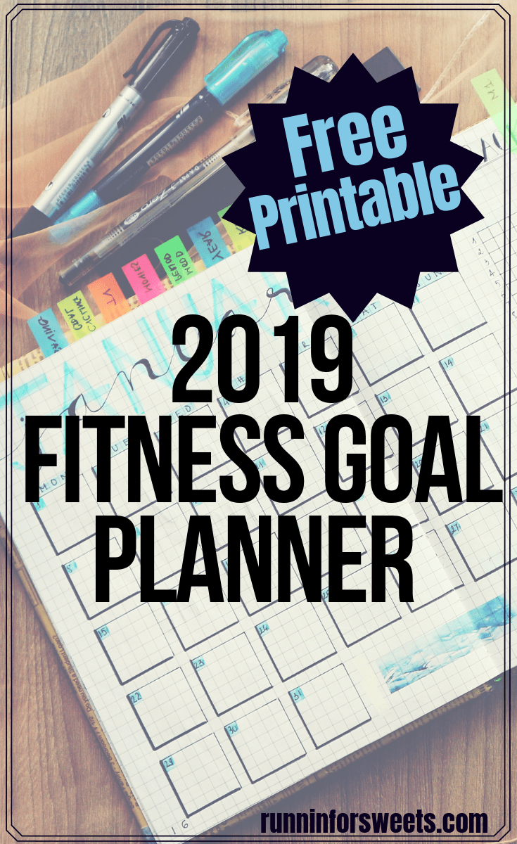 Printable 2019 Fitness Goal Planner | Runnin' for Sweets -   19 setting fitness Goals ideas