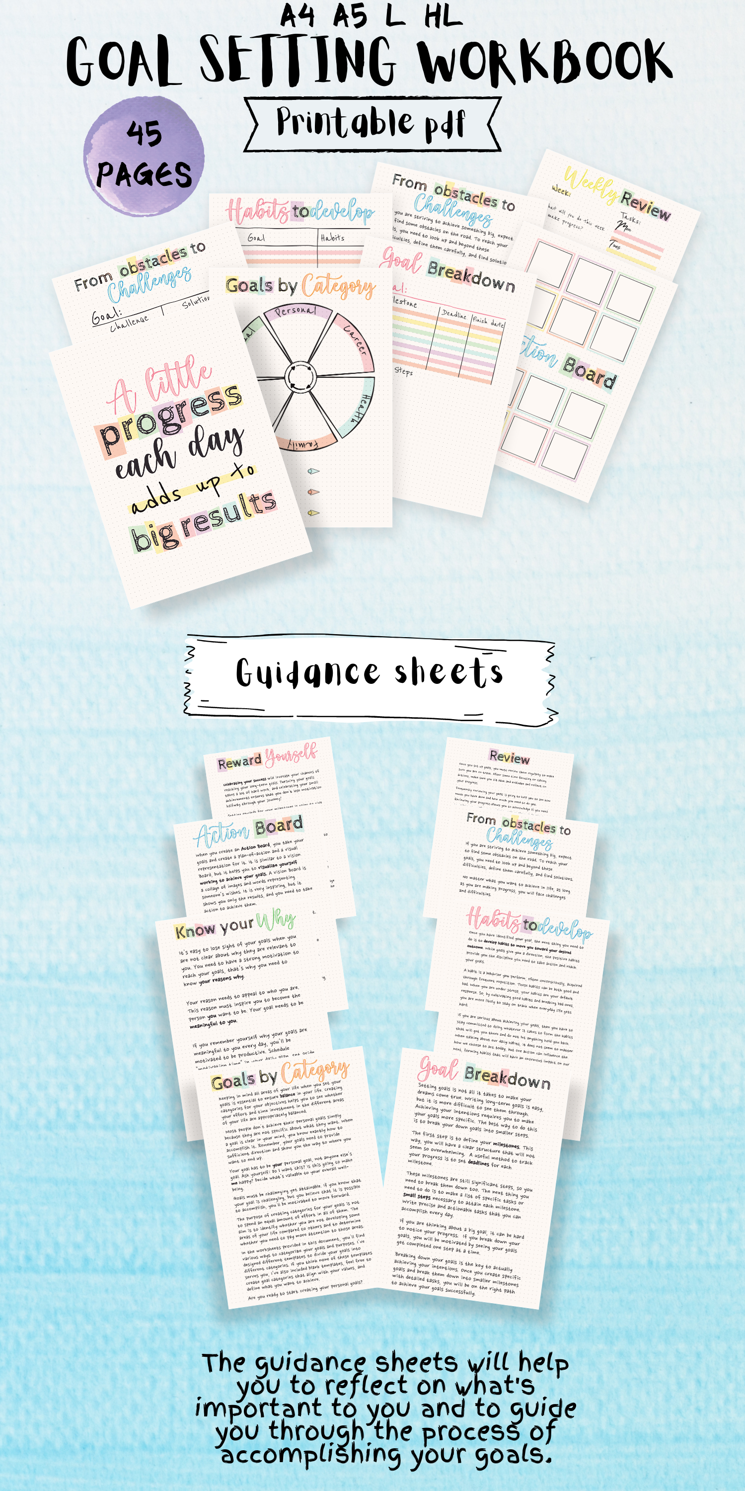Goal Setting Workbook Printable -   19 setting fitness Goals ideas