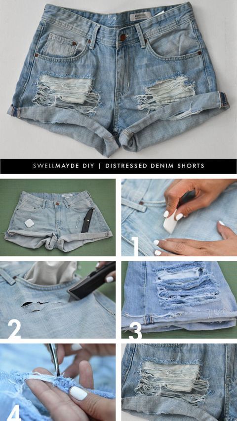 8 denim hacks to give your jeans a new lease of life -   21 diy Clothes shorts ideas