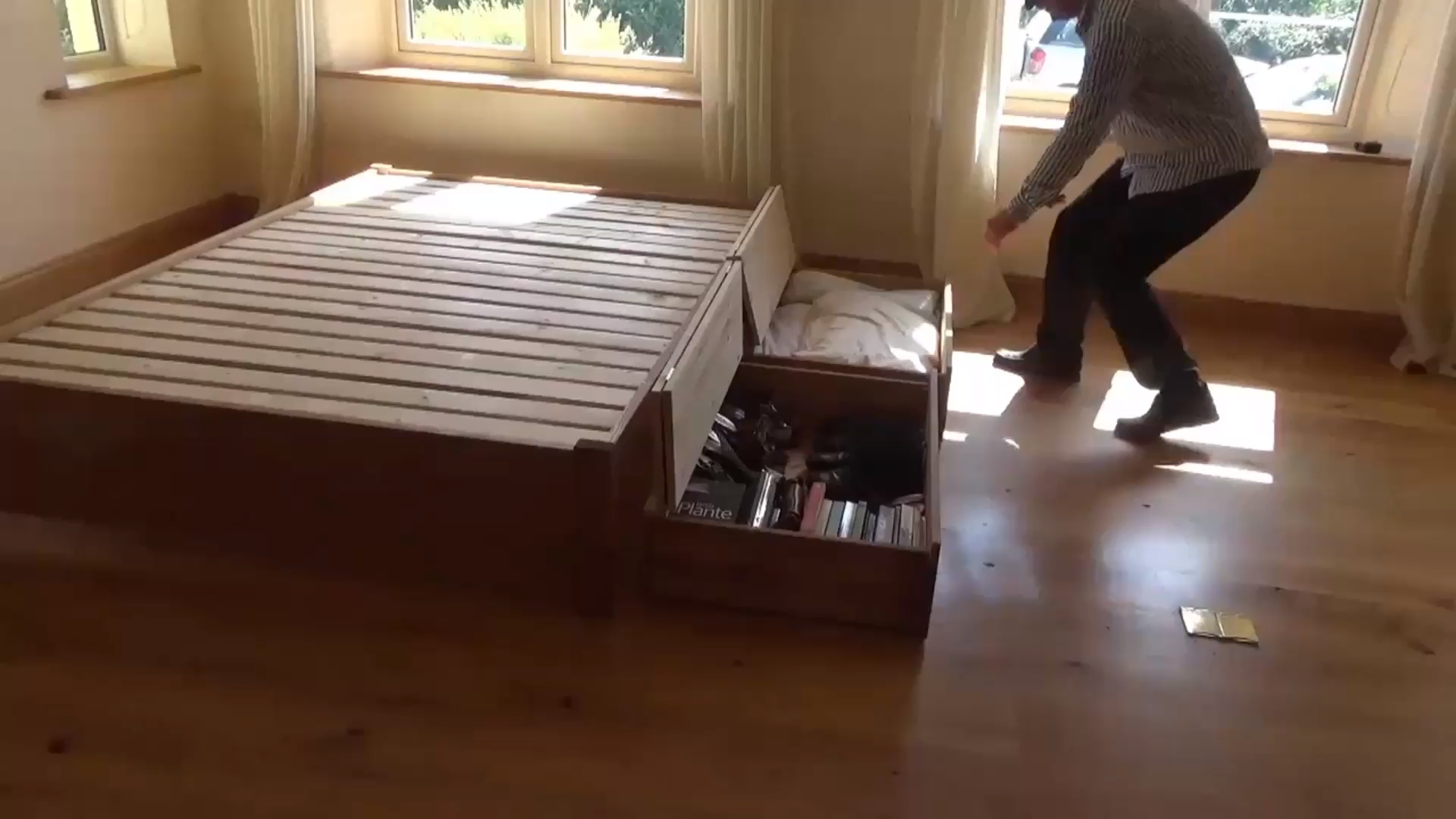 Wooden storage drawers -   23 diy Bed Frame videos ideas
