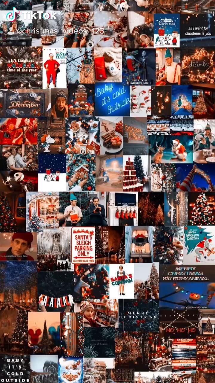 Tik tok -@christmas_videos_123 -   17 christmas aesthetic wallpaper ideas
