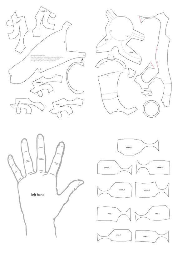 Iron Man Hands PDF Template -   17 disguise a turkey project boy iron man ideas