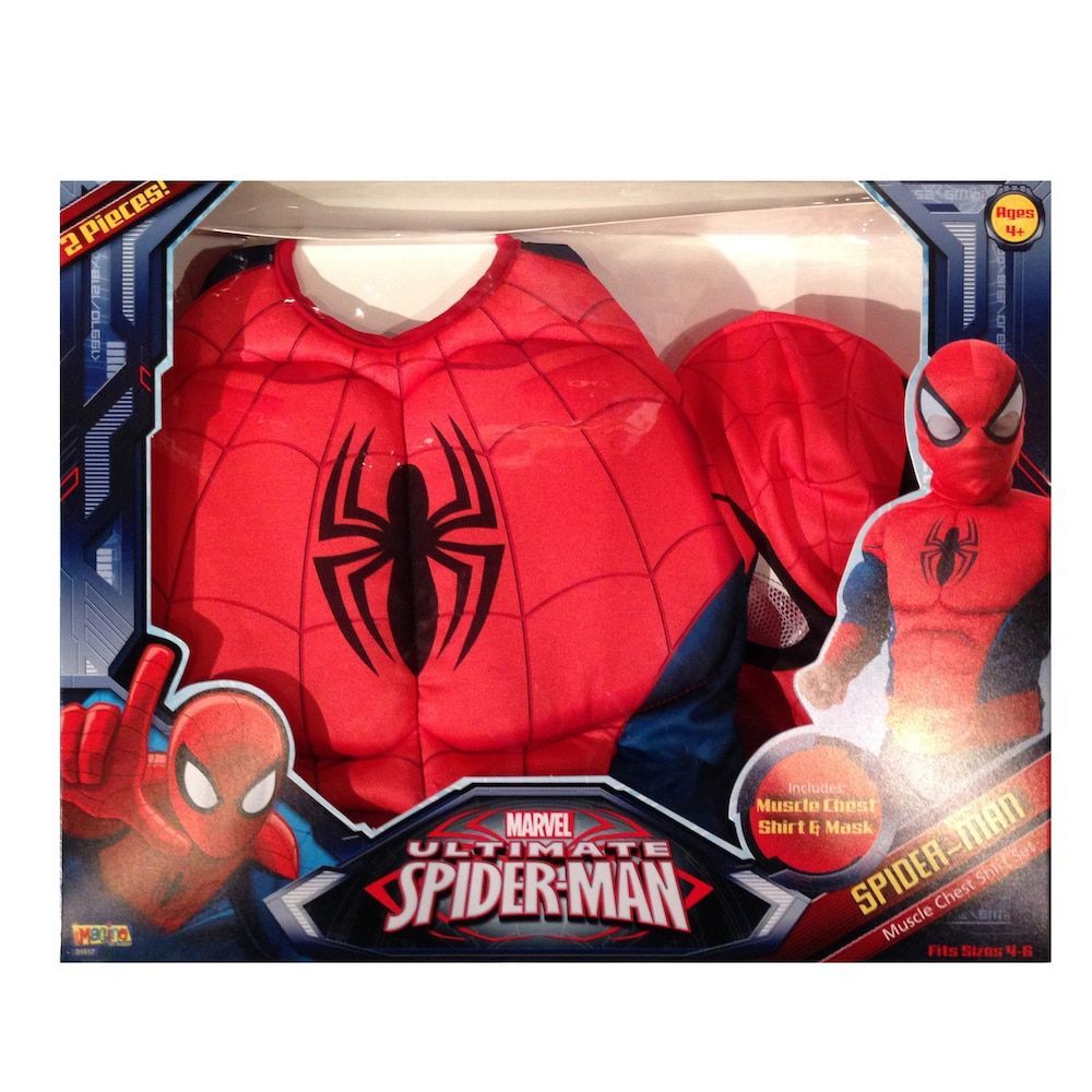 Marvel's Ultimate Spider-Man Muscle Chest Shirt & Mask Costume -   17 disguise a turkey project boy iron man ideas