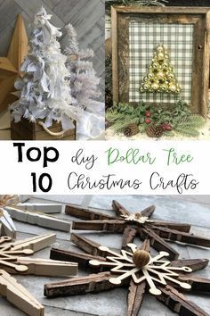 Top 10 Dollar Tree Christmas Projects - Re-Fabbed -   17 diy christmas decorations dollar store farmhouse ideas