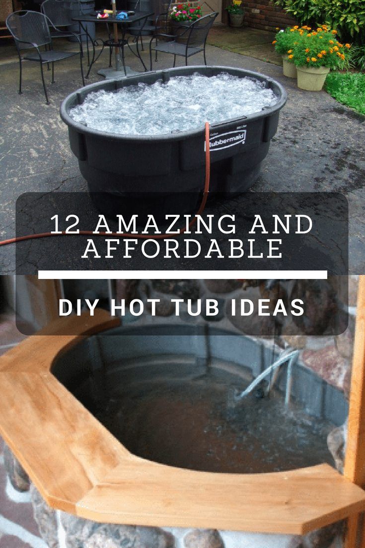 12 Amazing And Affordable Hot Tubs You Can Make All By Yourself -   17 diy projects for the home backyards ideas