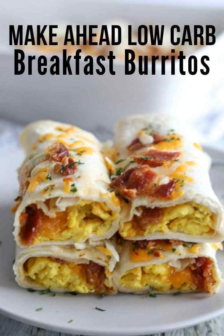 Healthy Low Carb Breakfast Burritos That You Can Make Ahead! -   17 meal prep recipes breakfast ideas