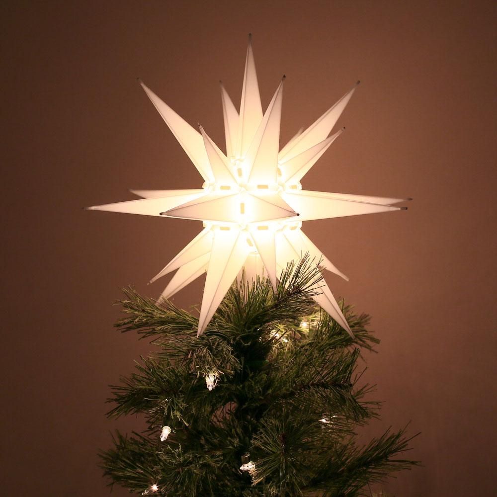 Moravian Star Tree Topper -   18 christmas tree topper diy star ideas