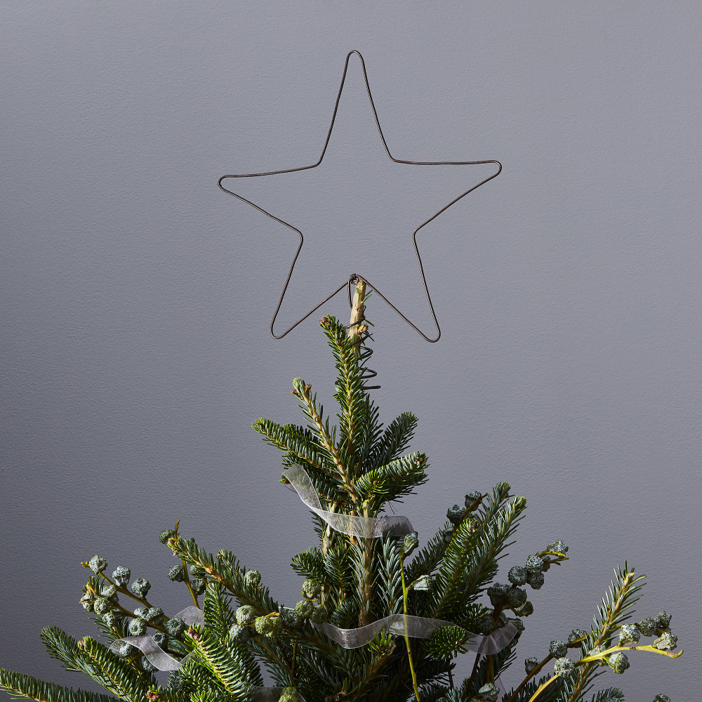 Wire Star Tree Topper -   18 christmas tree topper diy star ideas