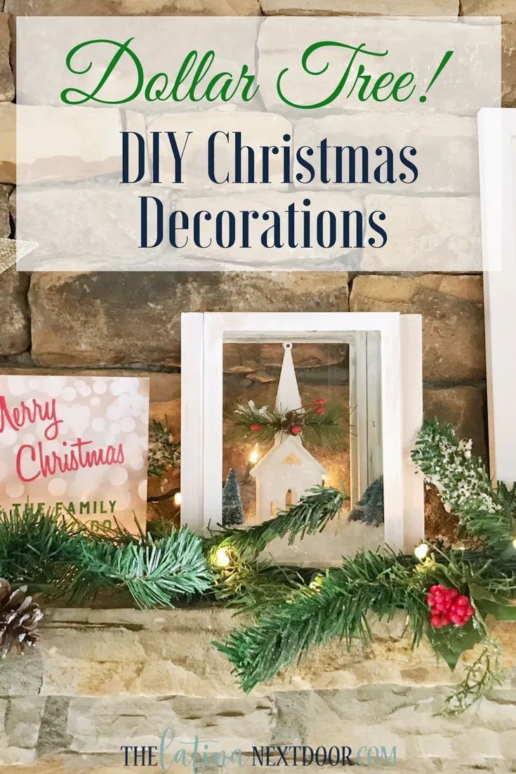 DIY Christmas Decorations Using Dollar Tree Products - The Latina Next Door -   18 diy christmas decorations dollar tree simple ideas