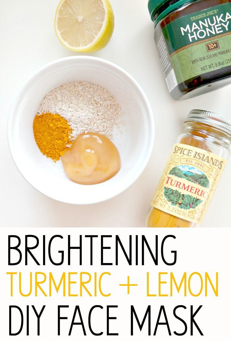 Glowing Skin Series: Brightening Turmeric + Lemon DIY Face Mask -   18 diy Face Mask brightening ideas