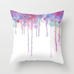 DIY Watercolor Pillows -   18 diy Pillows for teens ideas