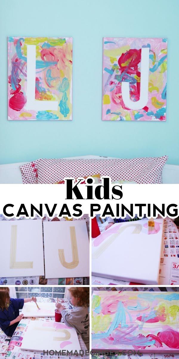 Kids Canvas Painting -   18 diy projects for kids room ideas