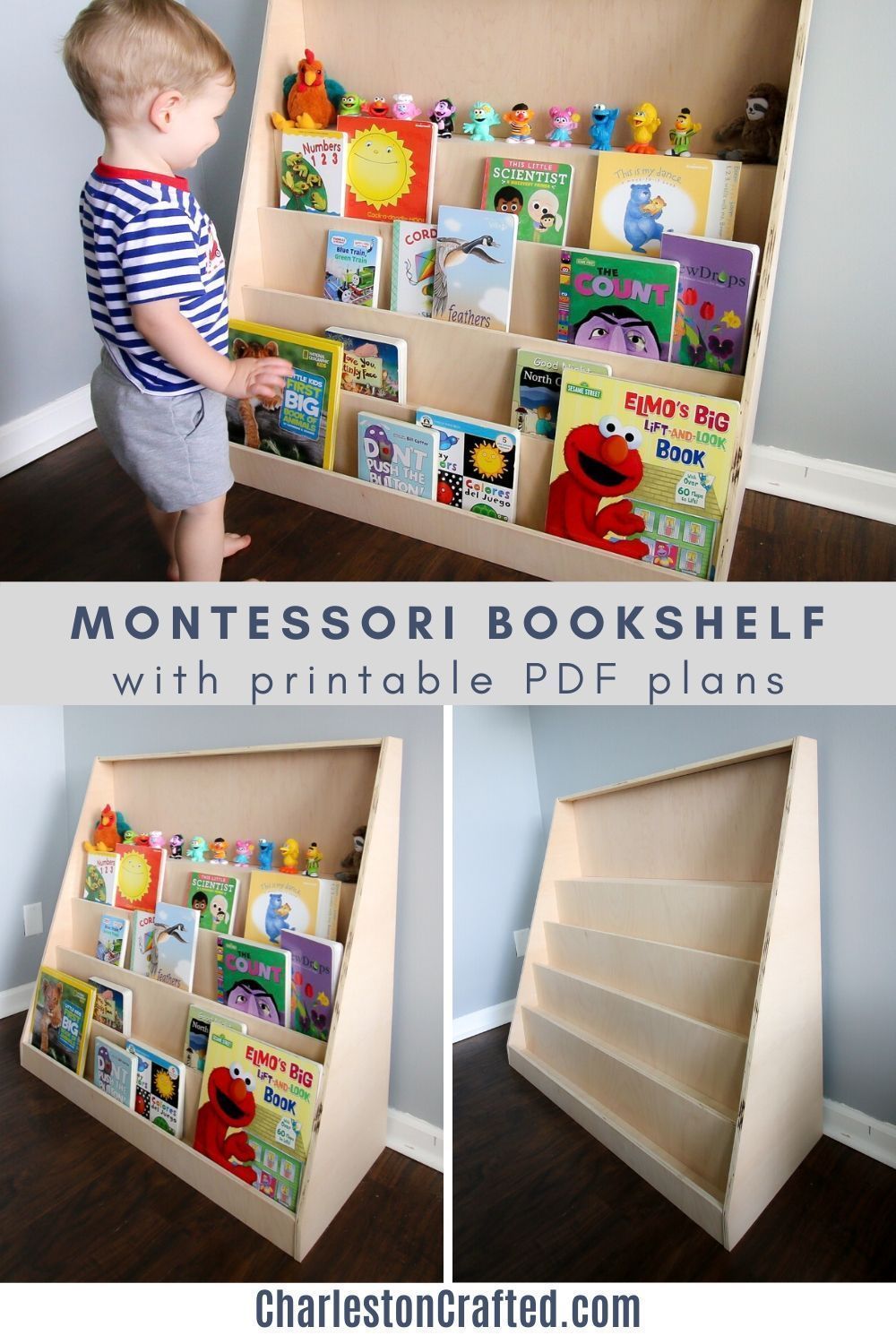DIY Montessori front-facing bookshelf Woodworking PDF Plans | Etsy -   18 diy projects for kids room ideas